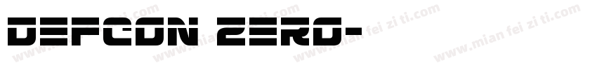 Defcon Zero字体转换